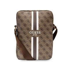 Guess PU 4G Printed Stripes Tablet Bag 10" Brown цена и информация | Чехлы для планшетов и электронных книг | pigu.lt