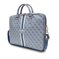 Guess PU 4G Printed Stripes Computer Bag 15|16" Blue цена и информация | Рюкзаки, сумки, чехлы для компьютеров | pigu.lt