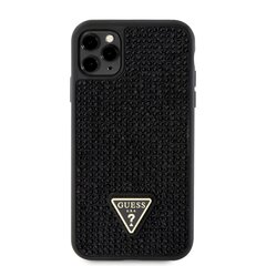 Guess Rhinestones Triangle Metal Logo Case for iPhone 11 Pro Black цена и информация | Чехлы для телефонов | pigu.lt