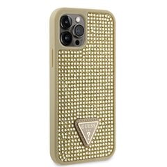 Guess Rhinestones Triangle Metal Logo Case for iPhone 12|12 Pro Gold цена и информация | Чехлы для телефонов | pigu.lt