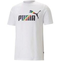 Puma marškinėliai vyrams ESS Love Is Love M 673384 02, balti kaina ir informacija | Vyriški marškinėliai | pigu.lt
