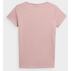 Marškinėliai moterims 4F, rožinė цена и информация | Женские футболки | pigu.lt