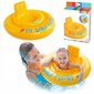 Vaikiškas plaukimo ratas su sėdyne Intex My Baby Float, 65x73cm, gelotnas kaina ir informacija | Pripučiamos ir paplūdimio prekės | pigu.lt