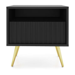 ТВ столик Selsey Bello, цвет черный/золотой цена и информация | Прикроватные тумбочки | pigu.lt
