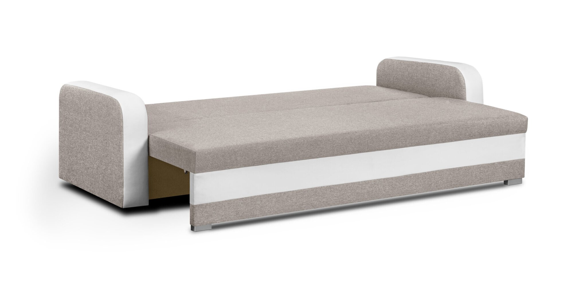 Trivietė sofa Condi, smėlio sp./balta kaina ir informacija | Sofos, sofos-lovos | pigu.lt