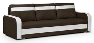 Trivietė sofa Condi, ruda/balta kaina ir informacija | Sofos | pigu.lt