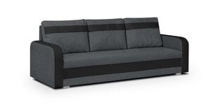 Trivietė sofa Condi, tamsiai pilka/juoda kaina ir informacija | Sofos | pigu.lt