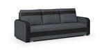Trivietė sofa Condi, tamsiai pilka/juoda