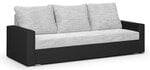 Trivietė sofa Lion, balta/juoda