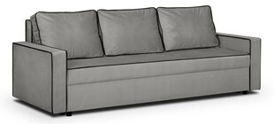 Трехместный диван Midi, светло-серый цвет цена и информация | Диваны | pigu.lt