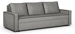 Trivietė sofa Midi, šviesiai pilka