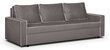 Trivietė sofa Midi, šviesiai ruda kaina ir informacija | Sofos | pigu.lt