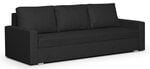 Trivietė sofa Mondo, juoda