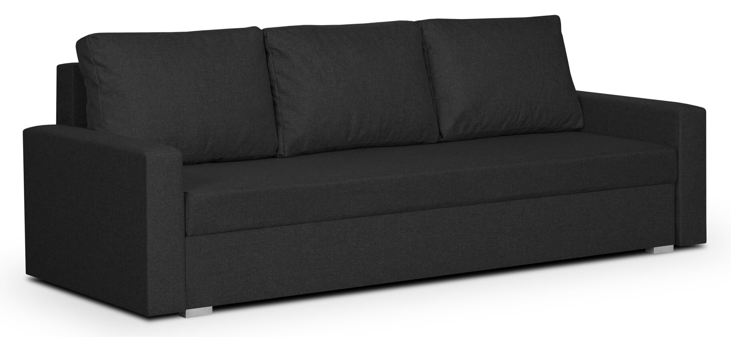 Трехместный диван Mondo, черный цена | pigu.lt