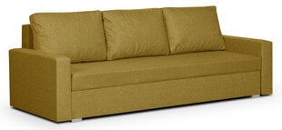 Trivietė sofa Mondo, tamsiai geltona kaina ir informacija | Sofos | pigu.lt