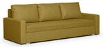 Trivietė sofa Mondo, tamsiai geltona