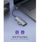 Šakotuvas Vava VA-UC017 HDMI USB 3.0 SD USB-C DP kaina ir informacija | Adapteriai, USB šakotuvai | pigu.lt