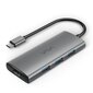 Šakotuvas Vava VA-UC017 HDMI USB 3.0 SD USB-C DP kaina ir informacija | Adapteriai, USB šakotuvai | pigu.lt