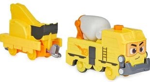 Vaikiškas motorizuotas traukinys Spin Master Mighty Express Build-It Brock, geltonas kaina ir informacija | Žaislai berniukams | pigu.lt