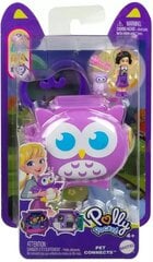 Mattel Polly Pocket Mini: Pet Connects - компактный игровой набор Owl (HHW32) цена и информация | Игрушки для девочек | pigu.lt