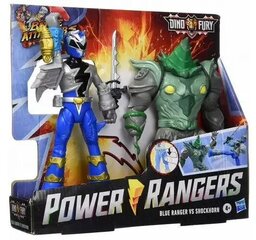 Дино Фьюри: Боевой нападающий — Синий рейнджер Шокхорн от Hasbro Power Ranger (F1603) цена и информация | Игрушки для мальчиков | pigu.lt