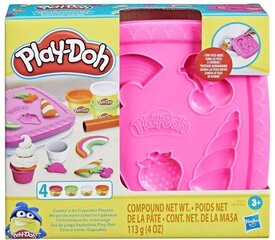 Kūrybos rinkinys Play-Doh Cupcakes Playset F7527 kaina ir informacija | Lavinamieji žaislai | pigu.lt