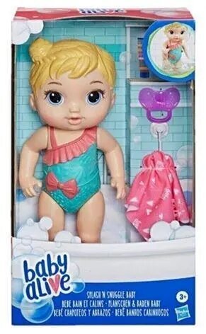 Lėlė kūdikis Baby Alive Splash 'n Snuggle цена и информация | Žaislai mergaitėms | pigu.lt