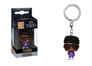 "Funko" raktų pakabukas "Marvel Black Panther Shuri" 6 cm figūrėlė kaina ir informacija | Žaidėjų atributika | pigu.lt