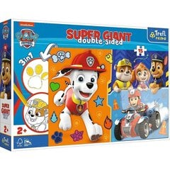 Dėlionė su šunyčiais patruliais Trefl Paw Patrol Super Giant 3in1, 15 d. kaina ir informacija | Dėlionės (puzzle) | pigu.lt