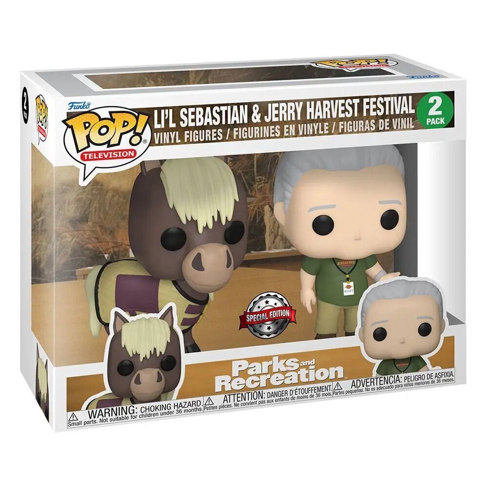 Funko POP! Parks & Recreation - Li'l Sebastian & Jerry Harvest Festival цена и информация | Žaidėjų atributika | pigu.lt