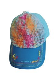 Vasarinė kepurė su snapeliu vaikams Maximo, mėlyna/geltona kaina ir informacija | Kepurės, pirštinės, šalikai mergaitėms | pigu.lt