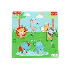 Medinė dėlionė Fisher Price, 5 d. kaina ir informacija | Lavinamieji žaislai | pigu.lt