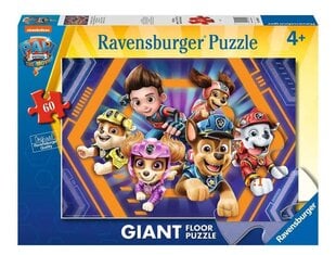 Dėlionė su šunyčiais patruliais Ravensburger Paw Patrol Giant, 60 d. kaina ir informacija | Dėlionės (puzzle) | pigu.lt