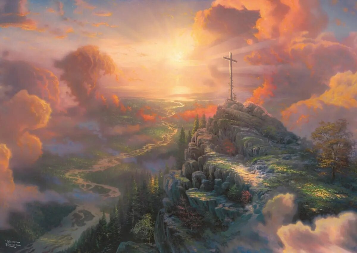 Dėlionė su kraštovaizdžiu Schmidt Thomas Kinkade, 1000 d. kaina ir informacija | Dėlionės (puzzle) | pigu.lt