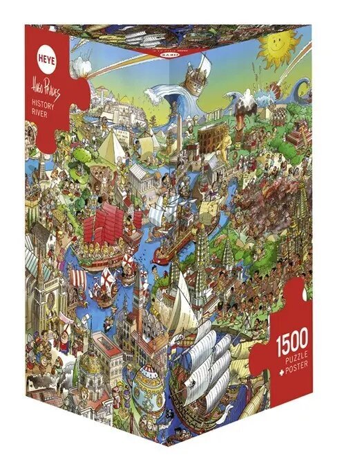 Dėlionė su miestu Heye History River, 1500 d. цена и информация | Dėlionės (puzzle) | pigu.lt