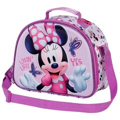 Disney Minnie Butterflies 3D pietų krepšys, 25,5x10x20 cm kaina ir informacija | Maisto saugojimo  indai | pigu.lt