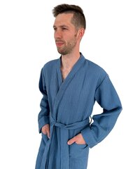 Chalatas vyrams Little Kaj, mėlynas цена и информация | Мужские халаты, пижамы | pigu.lt