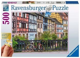 Dėlionė su Prancūzijos kraštovaizdžiu Ravensburger, 500 d. kaina ir informacija | Dėlionės (puzzle) | pigu.lt