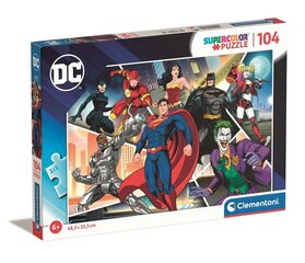 Dėlionė su DC komiksų personažais Clementoni, 104 d. kaina ir informacija | Dėlionės (puzzle) | pigu.lt