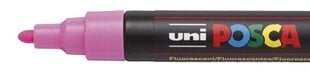 Žymeklis UNI Posca PC-5M, apvalus, 1.8 - 2.5 mm, fluorescencinė rožinė kaina ir informacija | Rašymo priemonės | pigu.lt