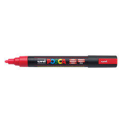 Žymeklis UNI Posca PC-5M, apvalus, 1.8 - 2.5 mm, fluorescencinė raudona kaina ir informacija | Rašymo priemonės | pigu.lt