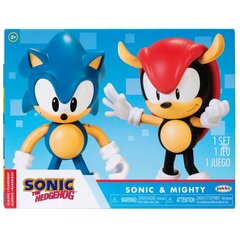 Figūrėlė Sonic The Hedgehog Sonic & Mighty Sonic, 10cm kaina ir informacija | Žaislai berniukams | pigu.lt