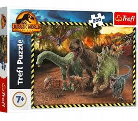 Dėlionė su dinozaurais Trefl Jurassic World, 200 d. kaina ir informacija | Dėlionės (puzzle) | pigu.lt