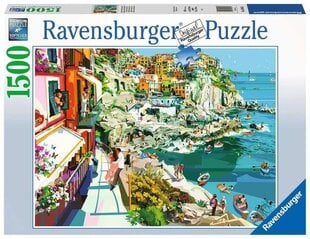 Dėlionė su miestu Ravensburger Cinque Terre, 1500 d. kaina ir informacija | Dėlionės (puzzle) | pigu.lt