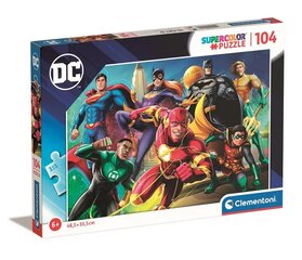 Пазл 104 элемента: суперцветные комиксы DC цена и информация | Пазлы | pigu.lt