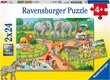 Dėlionė su zoologijos sodu Ravensburger, 48 d. kaina ir informacija | Dėlionės (puzzle) | pigu.lt