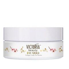 24K aukso paakių kaukės su kolagenu Victoria Beauty, 60vnt kaina ir informacija | Veido kaukės, paakių kaukės | pigu.lt