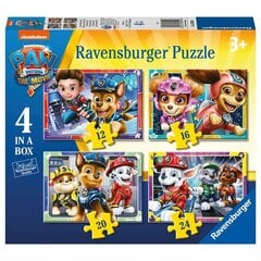 Dėlionė su šunyčiais patruliais Ravensburger Paw Patrol 4in1, 72 d. kaina ir informacija | Dėlionės (puzzle) | pigu.lt