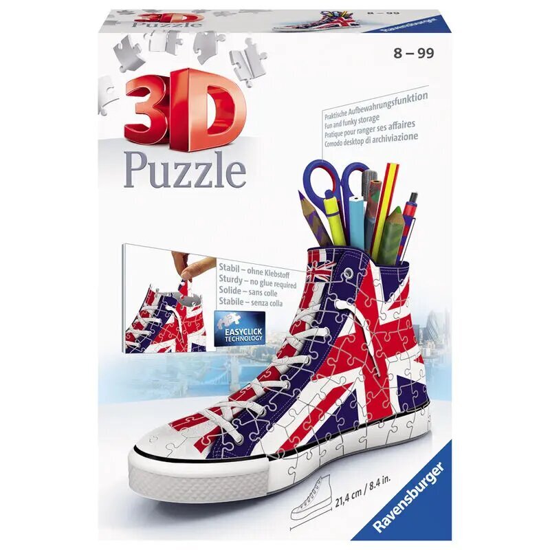 3D dėlionė Batas pieštukinė, 108vnt kaina ir informacija | Dėlionės (puzzle) | pigu.lt