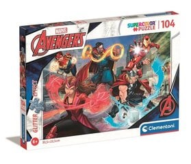 Dėlionė su keršytojais Clementoni Marvel Avengers, 104 d. kaina ir informacija | Dėlionės (puzzle) | pigu.lt